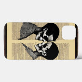 「Loving Black:プロファイルiPhoneケース内の2スカル」 Case-Mate iPhoneケース (裏面 (横))