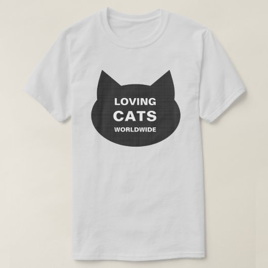 LOVING CATS WORLDWIDE子猫ロゴクラシックティー Tシャツ (デザイン正面)