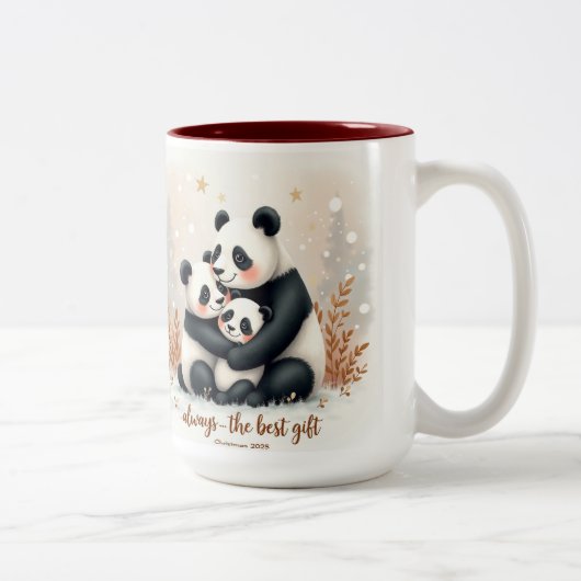 Loving Christmas Mom Mug ツートーンマグカップ (右)