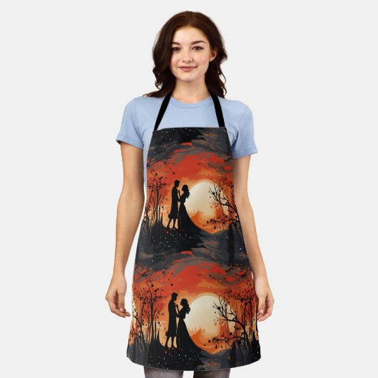 Loving Couple  エプロン (着用した状態)