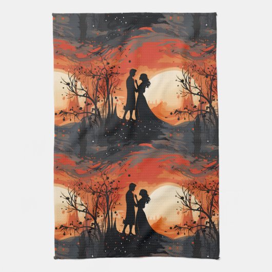 Loving Couple  キッチンタオル (縦)