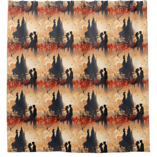 Loving Couple  シャワーカーテン (正面)