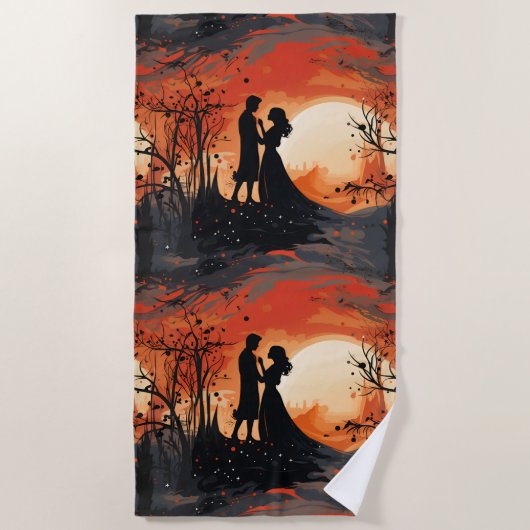 Loving Couple  ビーチタオル (正面)