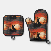 Loving Couple  鍋つかみ&鍋敷きセット (正面)