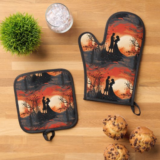 Loving Couple  鍋つかみ&鍋敷きセット (トップダウン)