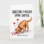 Loving Dog Surprise Card カード (正面)