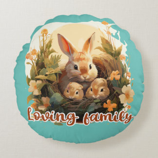 Loving family ラウンドクッション