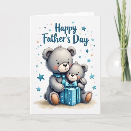 Loving Fathers Day Plush Card カード (正面)
