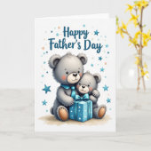 Loving Fathers Day Plush Card カード (黄色い花)