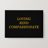Loving Kind Compassionate 缶バッジ (正面)
