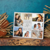 Loving Life With You 7 Photo Collage – グレー フォトプラーク (側面)
