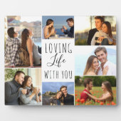 Loving Life With You 7 Photo Collage |白 フォトプラーク (正面)