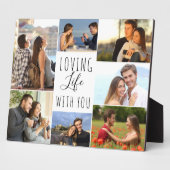 Loving Life With You 7 Photo Collage |白 フォトプラーク (側面)
