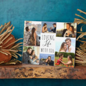 Loving Life With You 7 Photo Collage |白 フォトプラーク (側面)