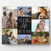 Loving Life With You 7 Photo Collage |黒 フォトプラーク (正面)