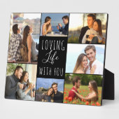 Loving Life With You 7 Photo Collage |黒 フォトプラーク (側面)
