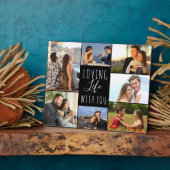 Loving Life With You 7 Photo Collage |黒 フォトプラーク (側面)