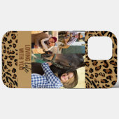 Loving Life with You Leopardプリント3フォトブラウン Case-Mate iPhoneケース (裏面 (横))