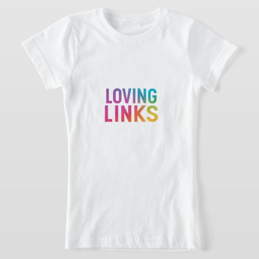 「Loving Links」はTシャツ魅力的デザイン Tシャツ (レイダウン)