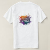 「Loving Links」はTシャツ魅力的デザイン Tシャツ (デザイン裏面)