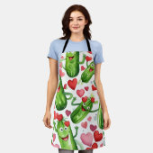 Loving Little pickles エプロン (着用した状態)