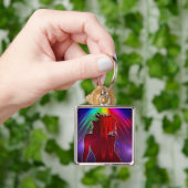 Loving Me #-Premium Square Keychain キーホルダー (手)