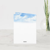 Loving Memoryお祝いメモリアル写真ありがとう ノートカード (裏面)