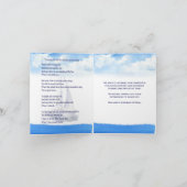 Loving Memoryお祝いメモリアル写真ありがとう ノートカード (内部)