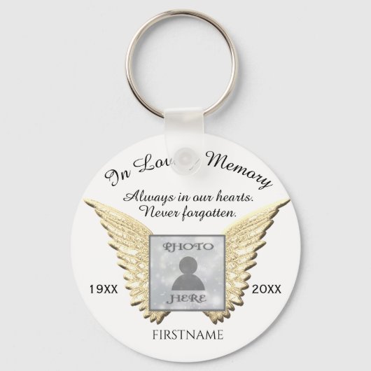 Loving Memoryでフォトキーチェーンを追加 キーホルダー (正面)