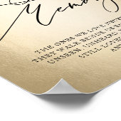 Loving Memoryのサインに書結婚跡の文字 ポスター (角)