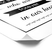 Loving Memoryのサイン結婚フォトプリント内のバナー フォトプリント (角)