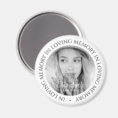 Loving Memoryのシンプルモダンカスタム写真 マグネット (正面/裏面)