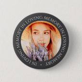 Loving Memoryのシンプルモダンカスタム写真 缶バッジ (正面)
