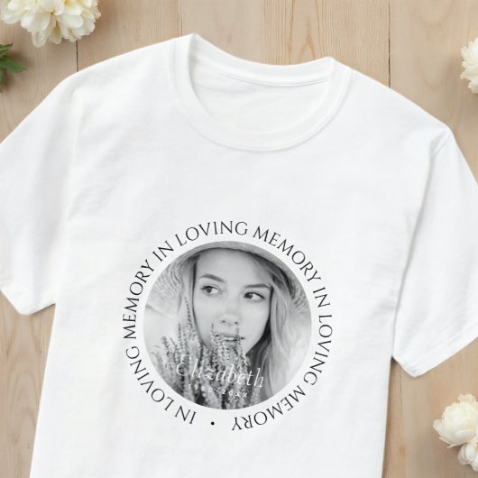 Loving Memoryのシンプルモダンカスタム写真 Tシャツ