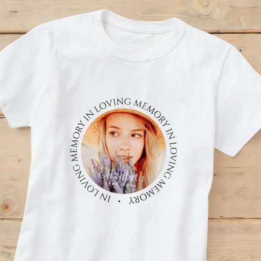 Loving Memoryのシンプルモダンカスタム写真 Tシャツ