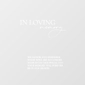 Loving Memoryのシンプル鏡結婚デカール記号 ウィンドウサイン (シート)