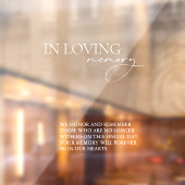 Loving Memoryのシンプル鏡結婚デカール記号 ウィンドウサイン (シート2)