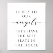 Loving Memoryのシンボルや象徴のミニマル結婚リストスクリプト ポスター (正面)