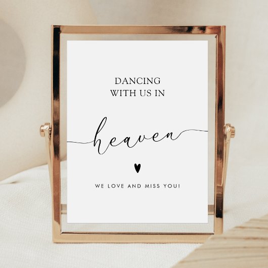 Loving Memoryのシンボルや象徴のミニマル結婚リストスクリプト ポスター