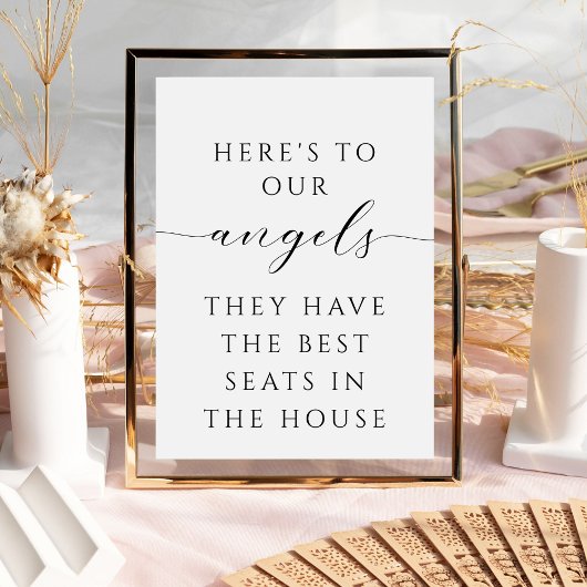 Loving Memoryのシンボルや象徴のミニマル結婚リストスクリプト ポスター