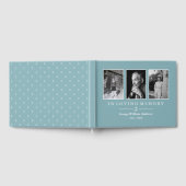 Loving Memoryのライトブルーいかりフォトコラージュ ゲストブック (全面)