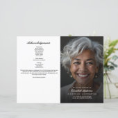 Loving Memoryの予算フォト葬儀プログラム (スタンド正面)