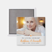 Loving Memoryの悔やみや弔慰写真 マグネット (正面/裏面)