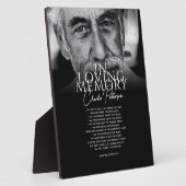 Loving Memoryの文字カスタム&フォトメモリアル フォトプラーク (側面)