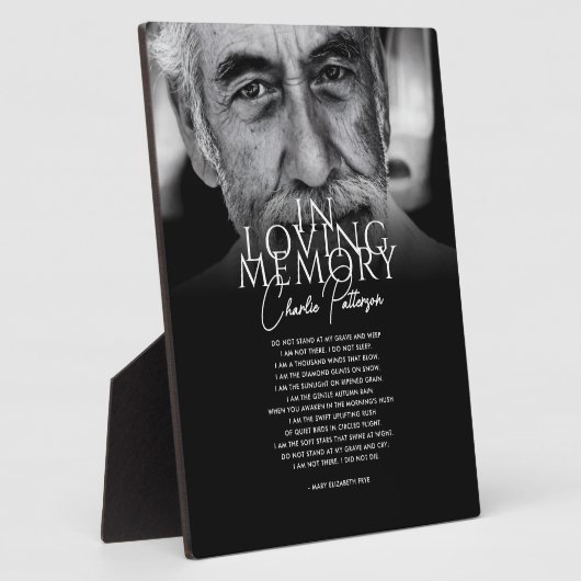 Loving Memoryの文字カスタム&フォトメモリアル フォトプラーク (側面)