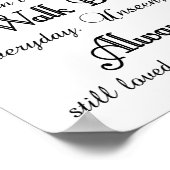 Loving Memoryの結婚サイン ポスター (角)