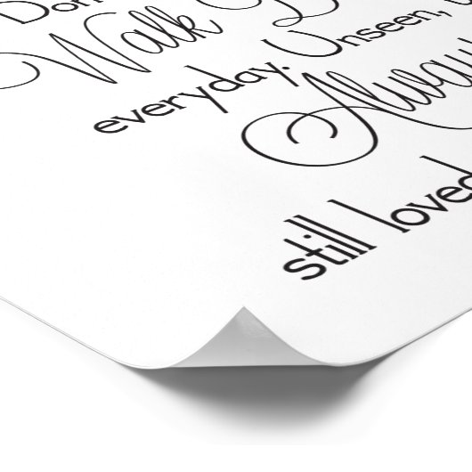 Loving Memoryの結婚サイン ポスター (角)