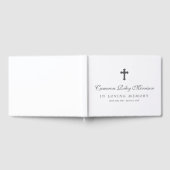 Loving Memoryエレガントのスクリプト内のクロス名 ゲストブック (全面)