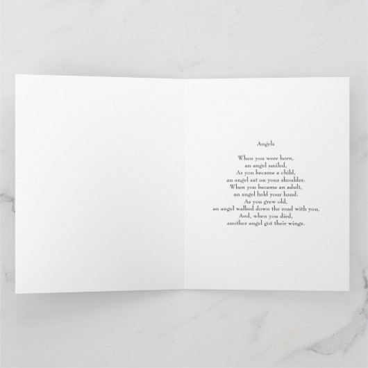 Loving Memoryカスタム Keepsakeカードの写真 カード (内部)