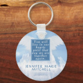 Loving Memoryカスタム Keychainでのメモリアルのメッセージ キーホルダー (正面)